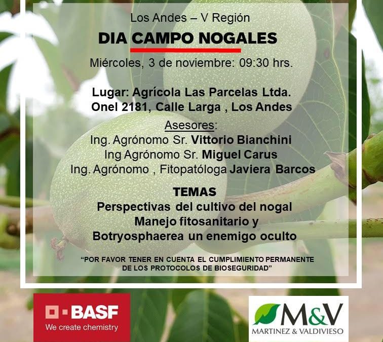 Basf invita a Días de Campo. 3 de noviembre, Agrícola Las Parcelas. Onel 2181 Calle Larga, Los Andes.